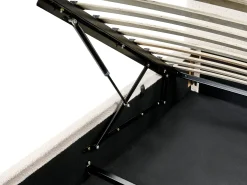 Online Łóżko z pojemnikiem BOUSSE Boucle Złamana biel 180 x 200 cm Łóżka Tapicerowane|Łóżka Podwójne