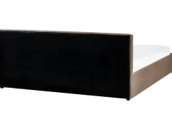 Online Łóżko z pojemnikiem BOUSSE Boucle Beżowoszary 180 x 200 cm Łóżka Tapicerowane|Łóżka Podwójne