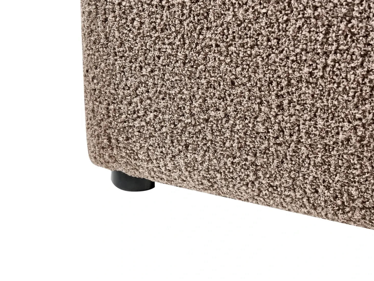Online Łóżko z pojemnikiem BOUSSE Boucle Beżowoszary 180 x 200 cm Łóżka Tapicerowane|Łóżka Podwójne