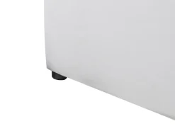 New Łóżko z pojemnikiem BOUSSE Welur Jasno 180 x 200 cm Łóżka Tapicerowane|Łóżka Podwójne
