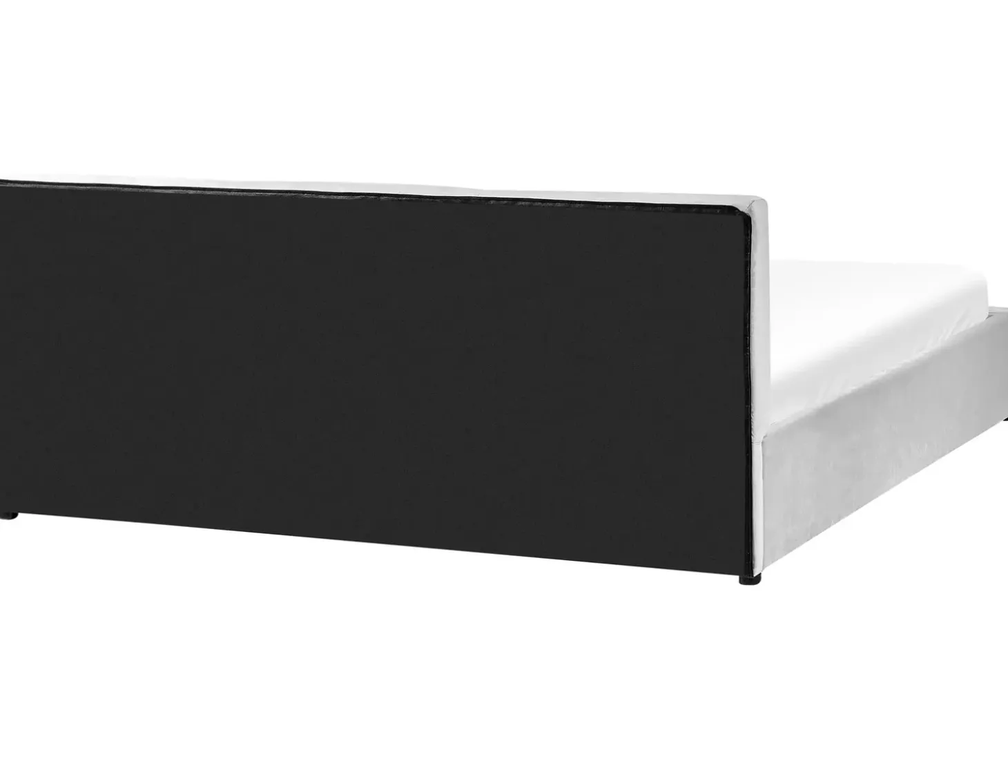 New Łóżko z pojemnikiem BOUSSE Welur Jasno 180 x 200 cm Łóżka Tapicerowane|Łóżka Podwójne