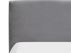 Best Łóżko z pojemnikiem BOUSSE Welur Ciemno 180 x 200 cm Łóżka Tapicerowane|Łóżka Podwójne