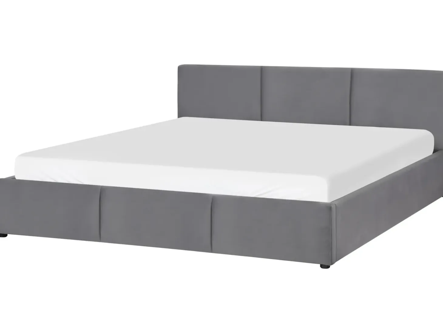 Best Łóżko z pojemnikiem BOUSSE Welur Ciemno 180 x 200 cm Łóżka Tapicerowane|Łóżka Podwójne