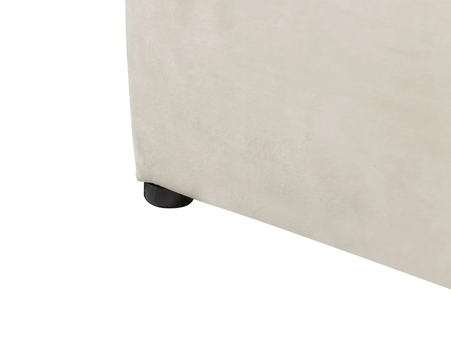 Discount Łóżko z pojemnikiem BOUSSE Welur Jasno 180 x 200 cm Łóżka Tapicerowane|Łóżka Podwójne