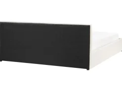 Discount Łóżko z pojemnikiem BOUSSE Złamana biel 180 x 200 cm Łóżka Tapicerowane|Łóżka Podwójne