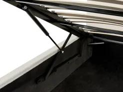 Outlet Łóżko z pojemnikiem BRENON Boucle Złamana biel 180 x 200 cm Łóżka Tapicerowane|Łóżka Podwójne