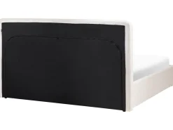 Outlet Łóżko z pojemnikiem BRENON Boucle Złamana biel 180 x 200 cm Łóżka Tapicerowane|Łóżka Podwójne