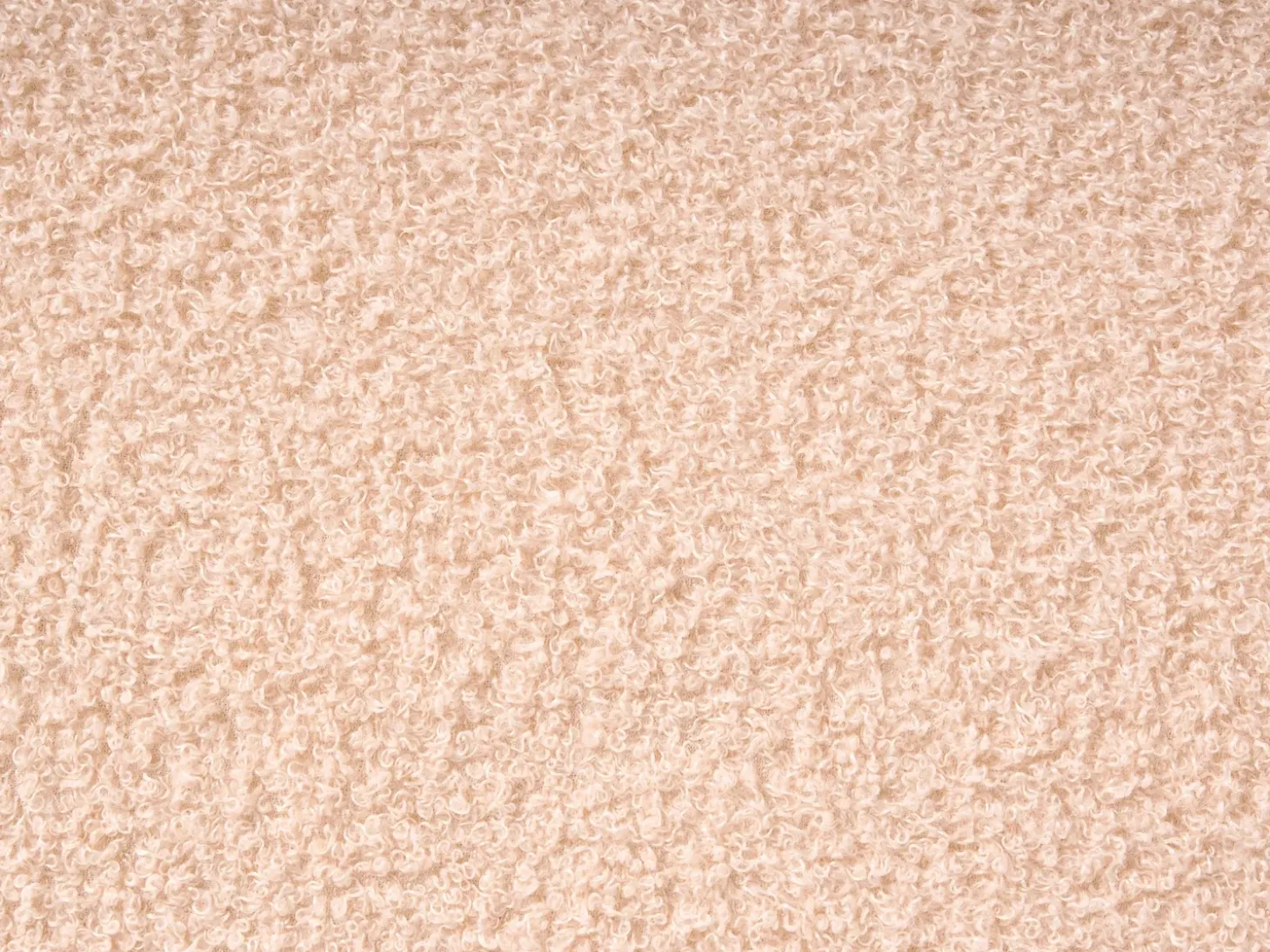 Outlet Łóżko z pojemnikiem CHADENET Boucle Brzoskwiniowy 180 x 200 cm Łóżka Tapicerowane|Łóżka Podwójne