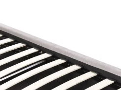 Online Łóżko z pojemnikiem CHALLANS Szenil Beżowoszary 160 x 200 cm Łóżka Tapicerowane|Łóżka Podwójne