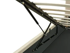 Discount Łóżko z pojemnikiem DREUX Beżowy 180 x 200 cm Łóżka Tapicerowane|Łóżka Podwójne