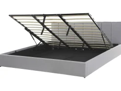 Hot Łóżko z pojemnikiem DREUX Jasno 180 x 200 cm Łóżka Tapicerowane|Łóżka Podwójne