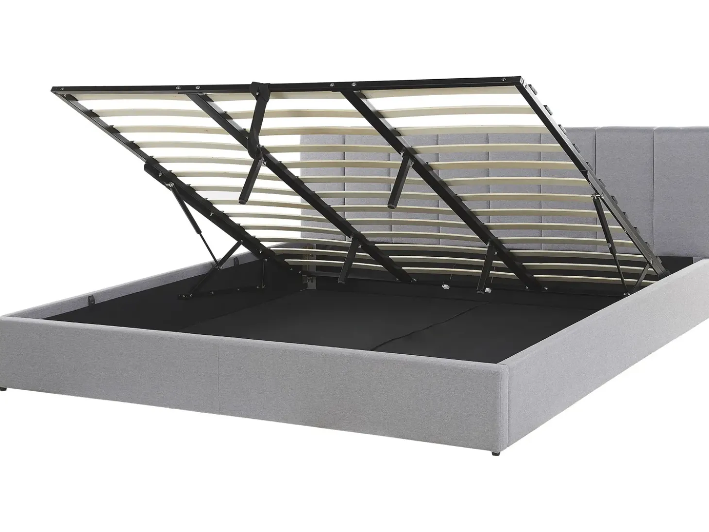 Hot Łóżko z pojemnikiem DREUX Jasno 180 x 200 cm Łóżka Tapicerowane|Łóżka Podwójne
