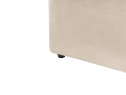 Discount Łóżko z pojemnikiem DREUX Welur Beżowoszary 180 x 200 cm Łóżka Tapicerowane|Łóżka Podwójne