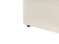 Outlet Łóżko z pojemnikiem DREUX Welur Jasnobeżowy 180 x 200 cm Łóżka Tapicerowane|Łóżka Podwójne