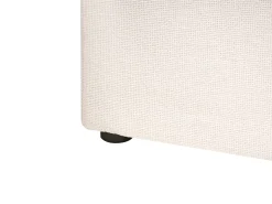 Clearance Łóżko z pojemnikiem LAGARDE Złamana biel 160 x 200 cm Łóżka Tapicerowane|Łóżka Podwójne
