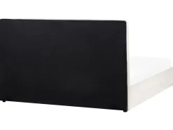 Sale Łóżko z pojemnikiem LAGORD Złamana biel 180 x 200 cm Łóżka Tapicerowane|Łóżka Podwójne