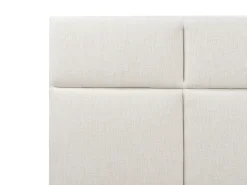 Sale Łóżko z pojemnikiem LAGORD Złamana biel 180 x 200 cm Łóżka Tapicerowane|Łóżka Podwójne