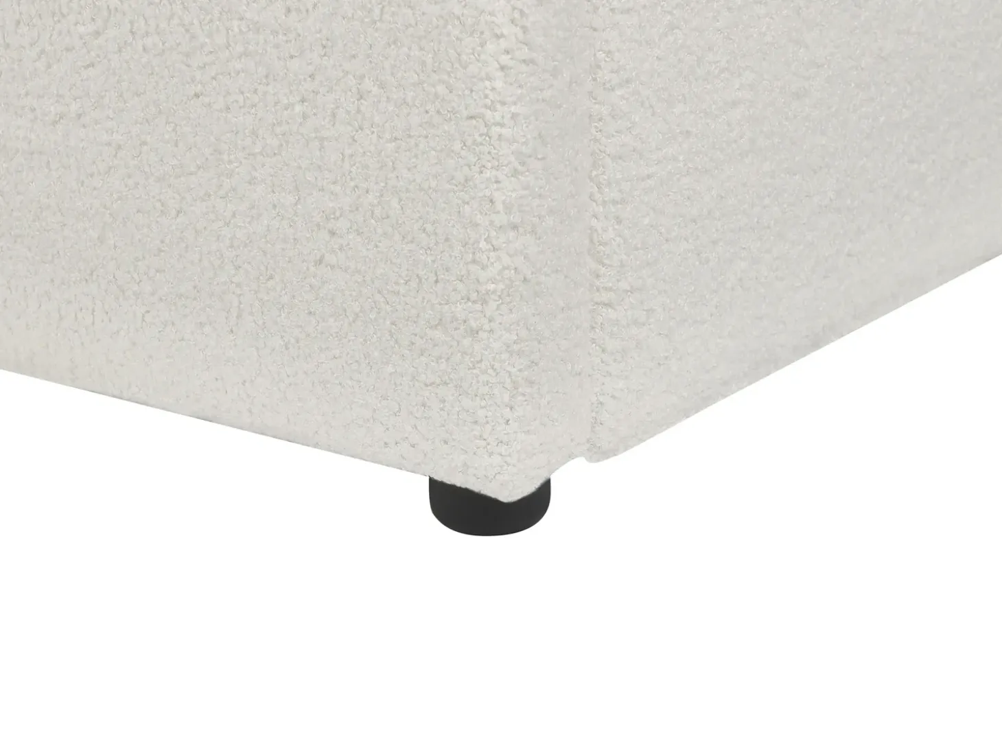Sale LAVAUR Boucle Złamana biel 180 x 200 cm Łóżka Tapicerowane|Łóżka Podwójne