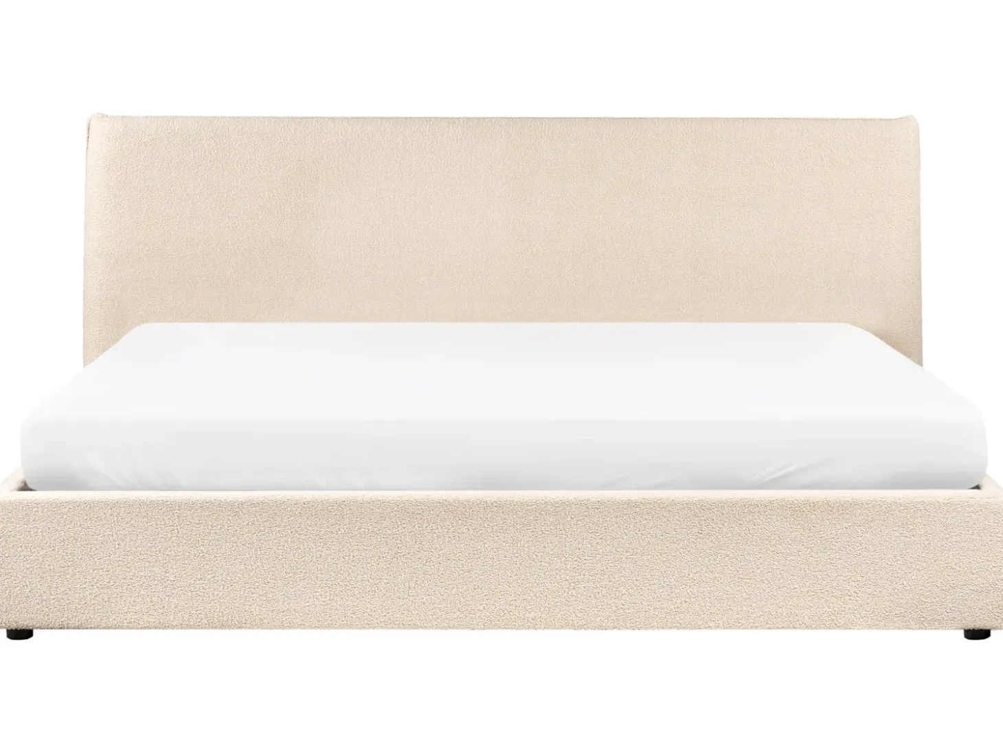 Best LAVAUR Boucle 180 x 200 cm Łóżka Tapicerowane|Łóżka Podwójne