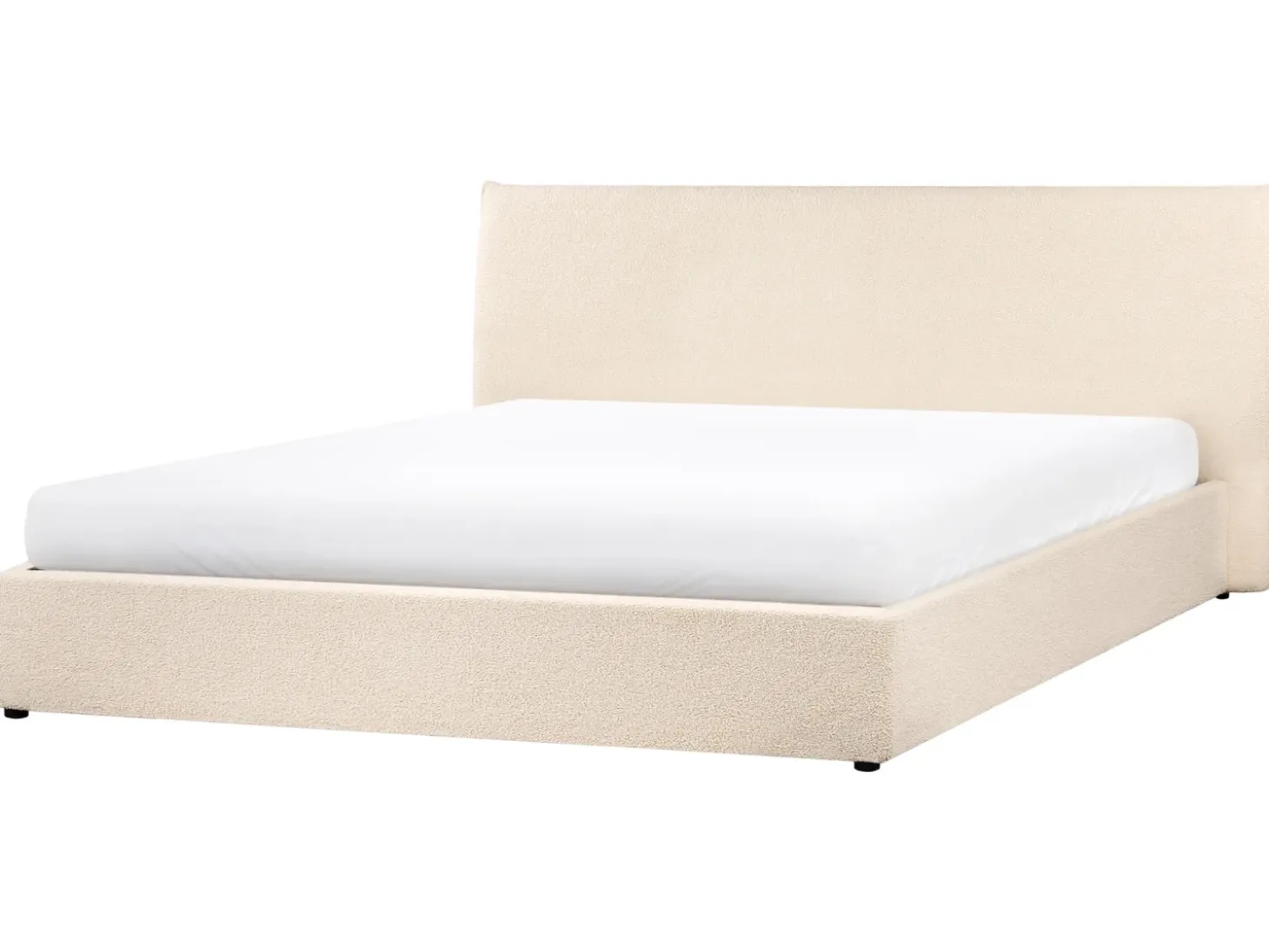 Best LAVAUR Boucle 180 x 200 cm Łóżka Tapicerowane|Łóżka Podwójne