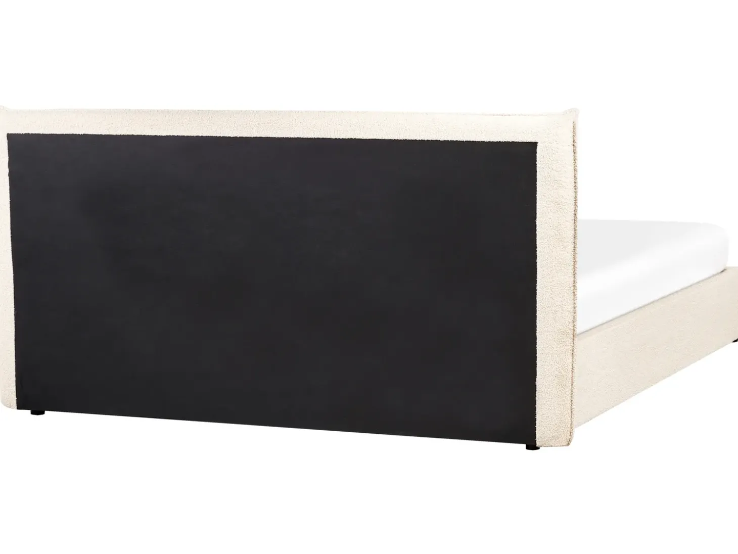 Best LAVAUR Boucle 180 x 200 cm Łóżka Tapicerowane|Łóżka Podwójne