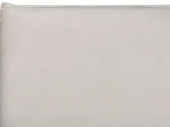 Clearance LAVAUR Welur Złamana biel 180 x 200 cm Łóżka Tapicerowane|Łóżka Podwójne