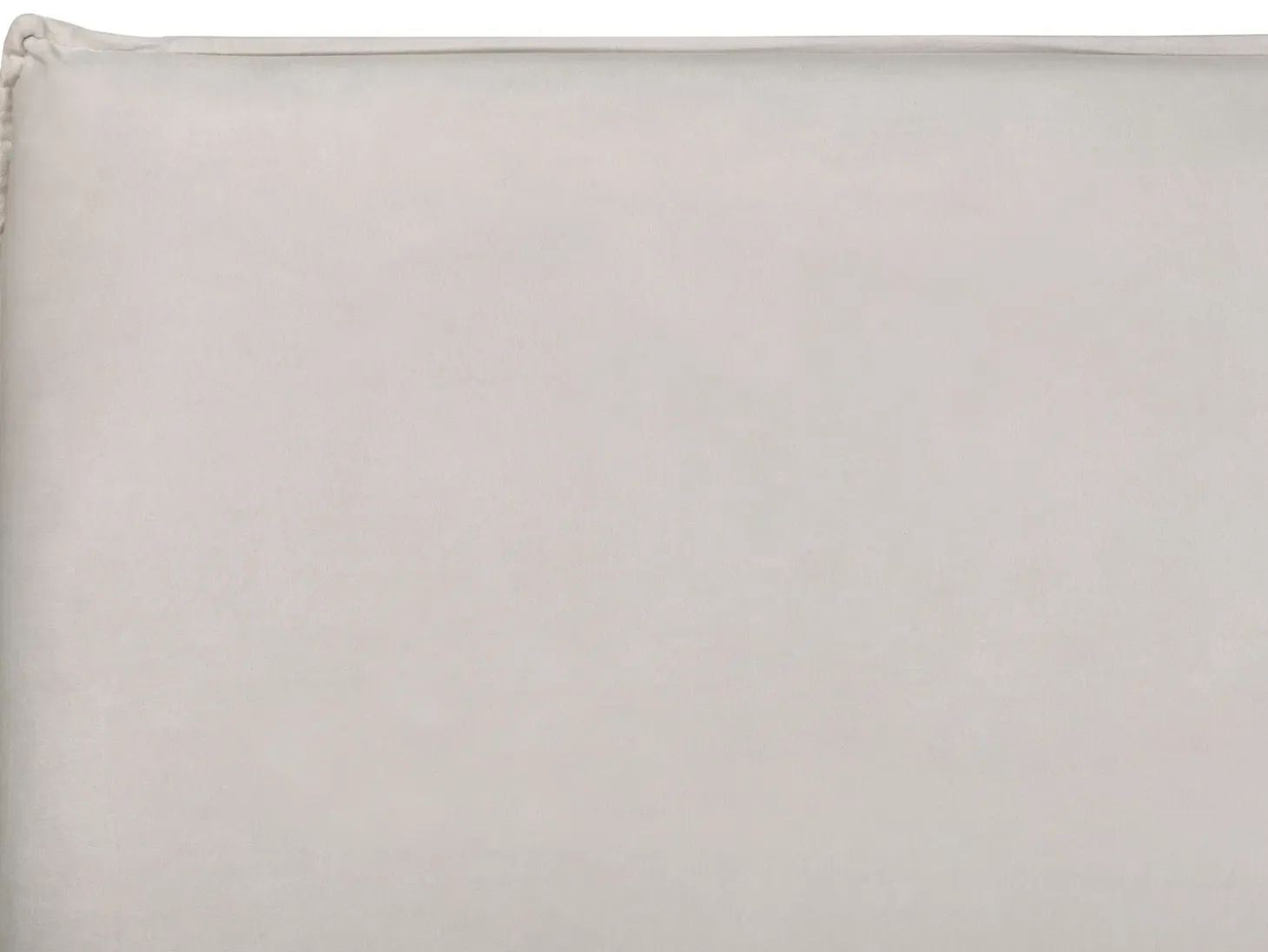 Clearance LAVAUR Welur Złamana biel 180 x 200 cm Łóżka Tapicerowane|Łóżka Podwójne