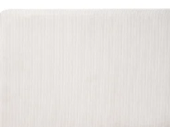 Outlet Łóżko z pojemnikiem LILLEBONNE Sztruks Jasnobeżowy 180 x 200 cm Łóżka Tapicerowane|Łóżka Podwójne