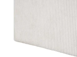 Outlet Łóżko z pojemnikiem LILLEBONNE Sztruks Jasnobeżowy 180 x 200 cm Łóżka Tapicerowane|Łóżka Podwójne