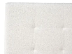 Sale Łóżko z pojemnikiem LORIENT Boucle Złamana biel 180 x 200 cm Łóżka Tapicerowane|Łóżka Podwójne