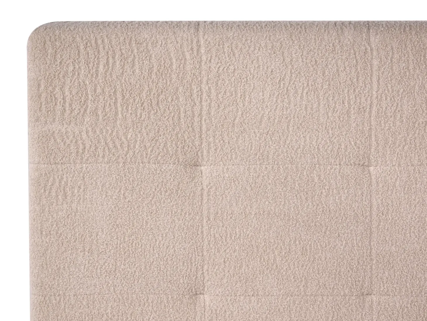 Sale Łóżko z pojemnikiem LORIENT Boucle 180 x 200 cm Łóżka Tapicerowane|Łóżka Podwójne