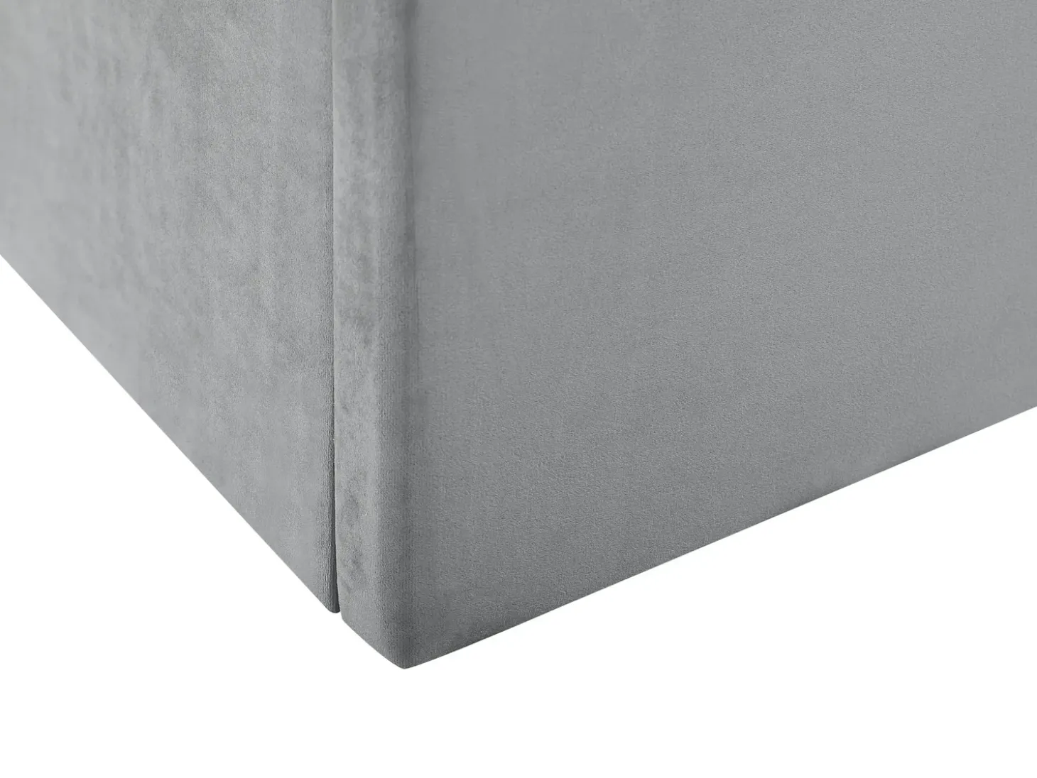 Łóżko z pojemnikiem LORIENT Welur Jasno 180 x 200 cm Łóżka Tapicerowane|Łóżka Podwójne