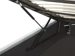 Łóżko z pojemnikiem LORIENT Welur Jasno 180 x 200 cm Łóżka Tapicerowane|Łóżka Podwójne