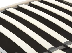 Outlet LUBBON Welur Beżowy 160 x 200 cm Łóżka Tapicerowane|Łóżka Podwójne