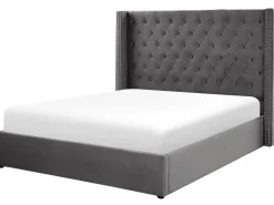 Online LUBBON Welur 180 x 200 cm Łóżka Tapicerowane|Łóżka Podwójne