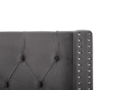 Online LUBBON Welur 180 x 200 cm Łóżka Tapicerowane|Łóżka Podwójne
