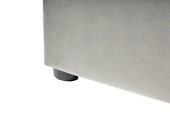 Hot Łóżko z pojemnikiem LUBBON Welur Jasnoszary 140 x 200 cm Łóżka Tapicerowane|Łóżka Podwójne