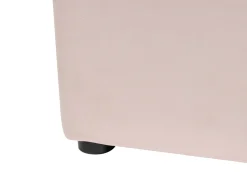 Hot LUBBON Welur Pastelowy róż 160 x 200 cm Łóżka Tapicerowane|Łóżka Podwójne