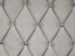 Clearance LUBBON Welur Jasnoszary 180 x 200 cm Łóżka Tapicerowane|Łóżka Podwójne