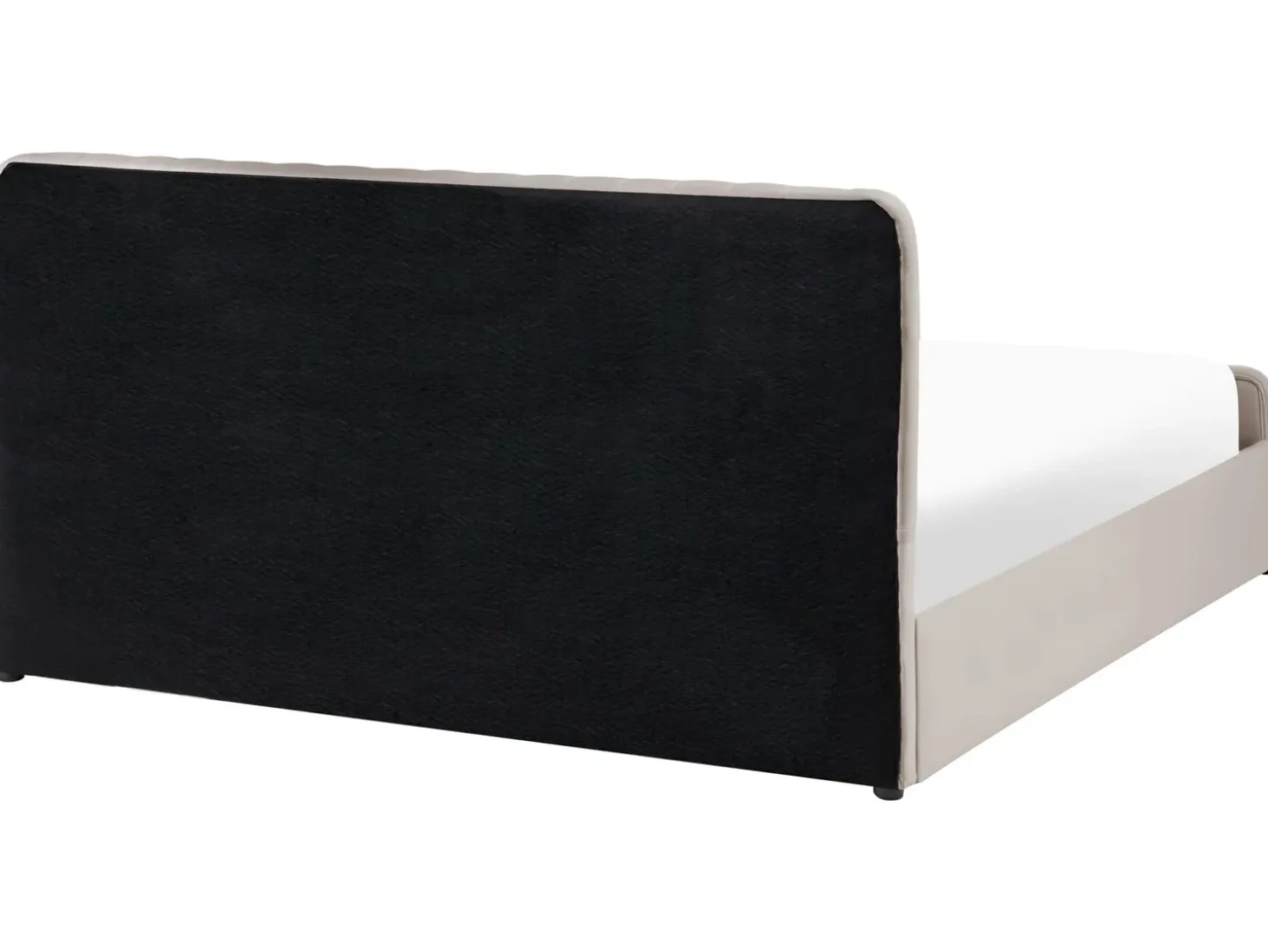 Best LUNAN Beżowoszary 180 x 200 cm Łóżka Tapicerowane|Łóżka Podwójne