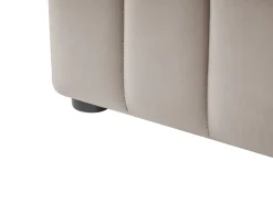 Best LUNAN Beżowoszary 180 x 200 cm Łóżka Tapicerowane|Łóżka Podwójne