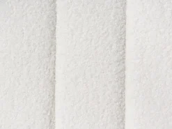 Outlet LUNAN Boucle Biały 180 x 200 cm Łóżka Tapicerowane|Łóżka Podwójne