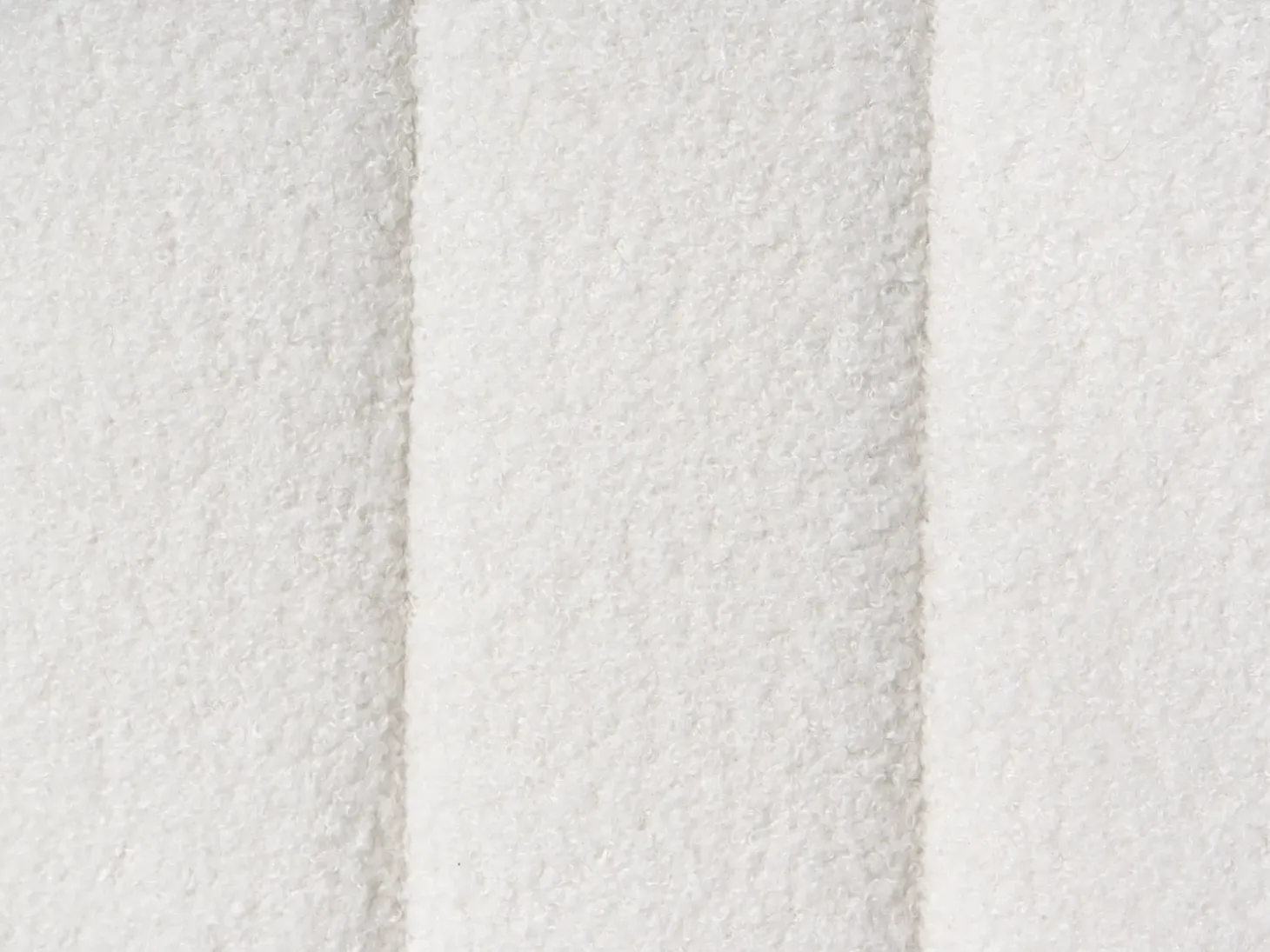 Outlet LUNAN Boucle Biały 180 x 200 cm Łóżka Tapicerowane|Łóżka Podwójne