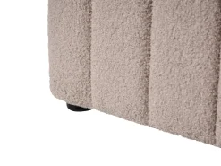 Discount LUNAN Boucle Beżowy 180 x 200 cm Łóżka Tapicerowane|Łóżka Podwójne