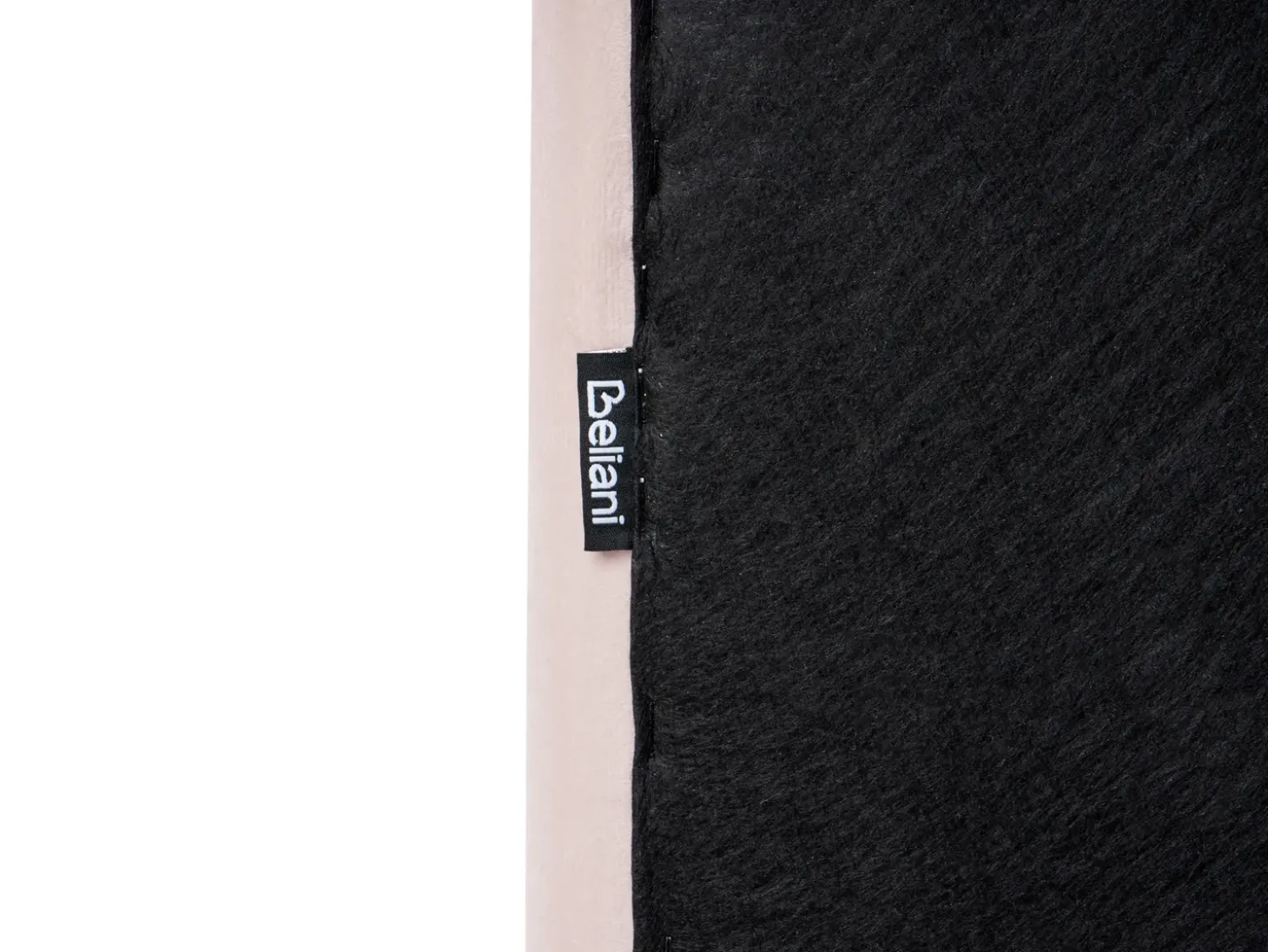 Outlet LUNAN Pastelowy róż 180 x 200 cm Łóżka Tapicerowane|Łóżka Podwójne