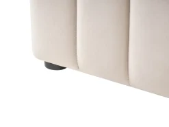 Hot Łóżko z pojemnikiem LUNAN Welur Beżowy 180 x 200 cm Łóżka Tapicerowane|Łóżka Podwójne