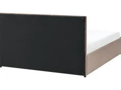 Hot Łóżko z pojemnikiem MASSOGNES Boucle Beżowoszary 140 x 200 cm Łóżka Tapicerowane|Łóżka Z Pojemnikiem