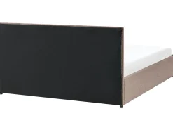Hot Łóżko z pojemnikiem MASSOGNES Boucle Beżowoszary 160 x 200 cm Łóżka Tapicerowane|Łóżka Z Pojemnikiem