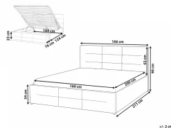 Discount Łóżko z pojemnikiem MASSOGNES Boucle Beżowy 160 x 200 cm Łóżka Tapicerowane|Łóżka Z Pojemnikiem