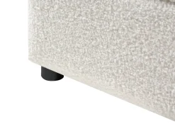 Online Łóżko z pojemnikiem MASSOGNES Boucle Złamana biel 160 x 200 cm Łóżka Tapicerowane|Łóżka Z Pojemnikiem